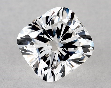 Lab-Created 1.46 Carat E-VVS2 Cushion Modified Cut Diamond Cushion Outline Pavé Engagement Ring